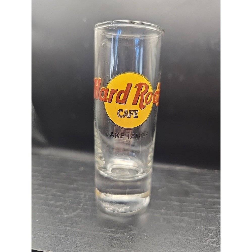 Hard Rock‎ Cafe Lake Tahoe Tall Clear Shot Glass